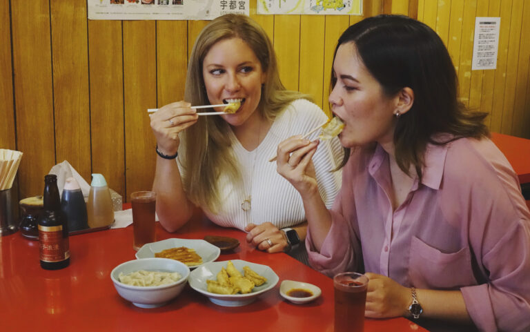 Enjoying Gyoza in Utsunomiya